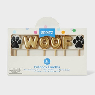Dog Pet Party "Woof" Candle - Spritz