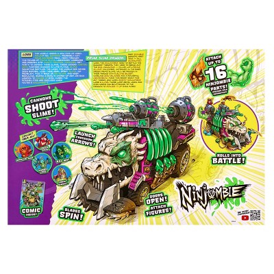 Ninjombie Vehicle, Ninja Zombie with Slime, Ages 3+