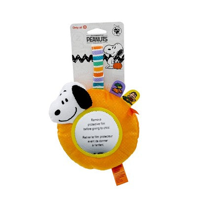 Peanuts Halloween On-The-Go Mirror Toy: Fine Motor Skills, Rattles, Hanging Loop