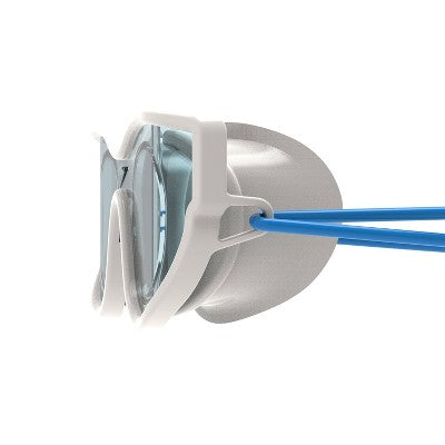 Speedo Junior Sunny Vibes Rizzkid Kids' Swim Goggle- White/Celeste