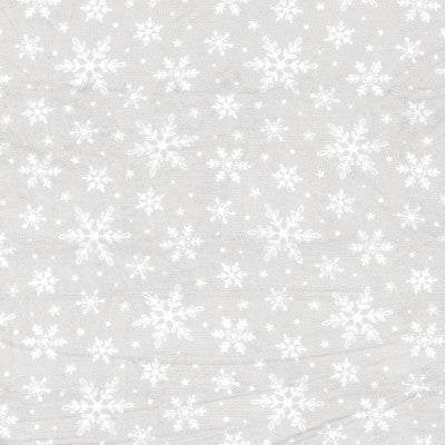 Christmas Snowflake Plush Throw Blanket Gray/White - Wondershop