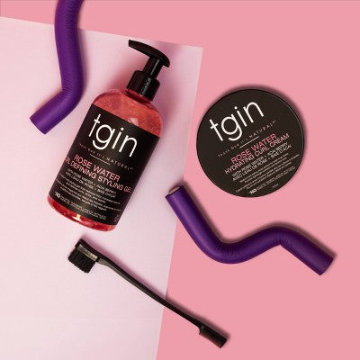 TGIN Rose Water Hydrating Curl Cream - 12 fl oz: Moisturizing, Textured Hair, Curl Enhancer Cream