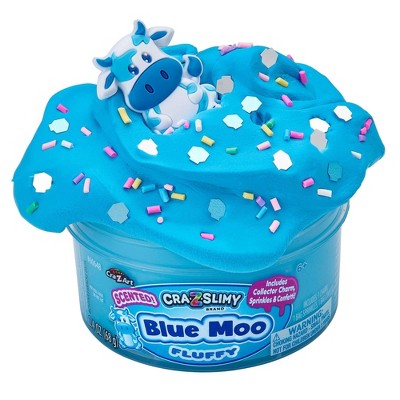 Cra-Z-Slimy Slime Dome Blue Moo: Creativity Focus, Slimes & Putties, 2.4oz, 4 Pieces