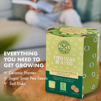 Garden Republic "Two Peas in a Pod" Snap Pea Grow Kit