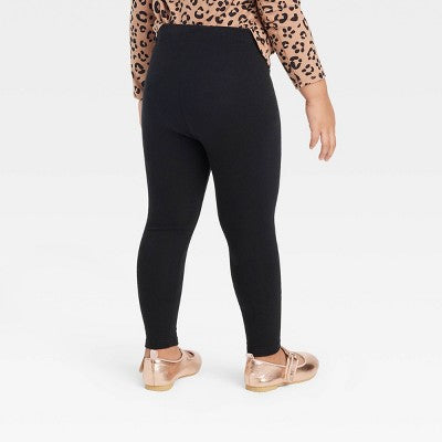 Toddler Girls' 2pk Leggings - Cat & Jack Black 5T