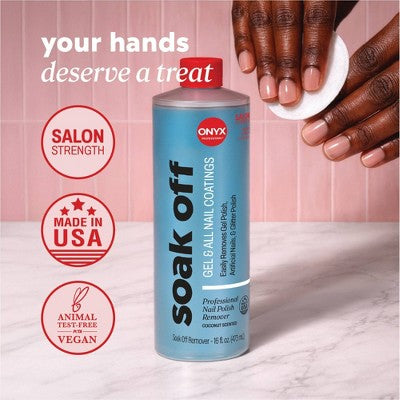 ONYX Brands Soak Off Nail Polish Remover - 16 fl oz