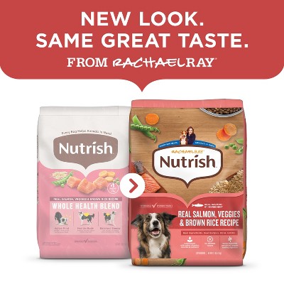Rachael Ray Nutrish Real Salmon, Vegetable and Brown Rice Recipe Dry Dog Food - 12lbs