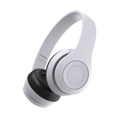 GEMS Over the Ear Wireless Headphones - White: Built-In Microphone, 6 Hours Battery