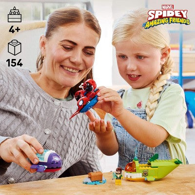 LEGO Marvel Spidey And His Amazing Friends Spidey: Underwater Vehicles Building Toy, Easter Basket Gifts for Kids, 11207