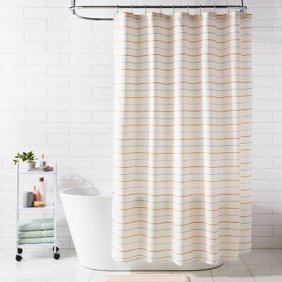 Fabric Thin Striped Shower Curtain - Room Essentials
