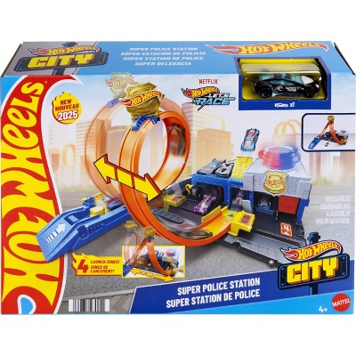 Hot Wheels City Super Police Station Playset