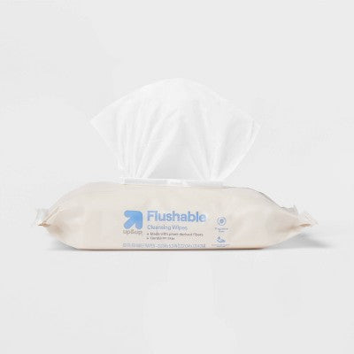 Cleansing Flushable Cloths - Fragrance Free - 120ct/2pk - up&up