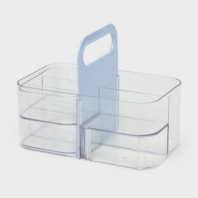 Cosmetic Vanity Makeup Caddy Blue - Brightroom