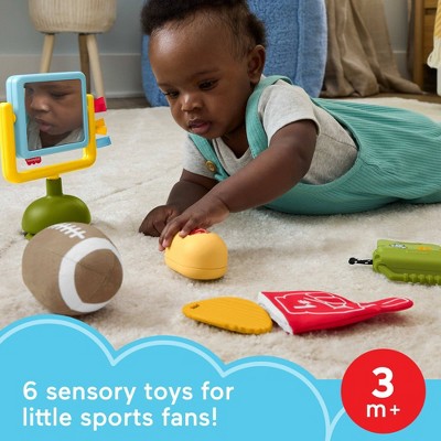 Fisher-Price Mini Me Moments Tiny Tailgater Set, Baby Sensory Learning Activity Toys - 6pc