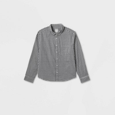 Men's Long Sleeve Adaptive Button-Down Shirt - Goodfellow & Co M
