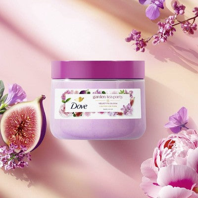 Dove Beauty Garden Tea Party Body Scrub - Velvet Fig Bloom - Limited Edition - 15oz
