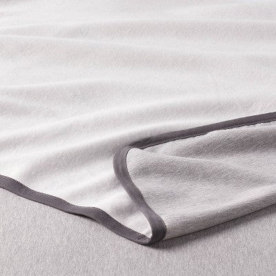 Full/Queen Sweatshirt Blanket Dark Gray - Room Essentials