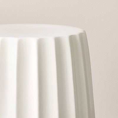 Ceramic Accent Table Sour Cream - Hearth & Hand with Magnolia (LOCAL PICKUP ONLY)