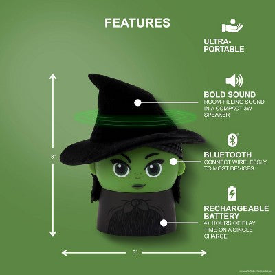 Bitty Boomers Elphaba Portable Bluetooth Speaker