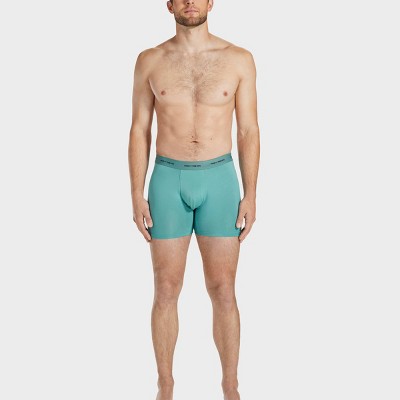 Pair of Thieves Men's Quick Dry Boxer Briefs 3pk - Green XL: Polyester Spandex Mid Rise Knit