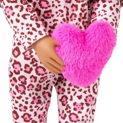 Our Generation Gracia 18" Doll in Pink Leopard-Print Pajama (LOCAL PICKUP ONLY)