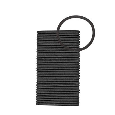 scunci No Damage 2X Stronger Elastic Hair Ties - Black - All Hair - 4mm - 32pcs