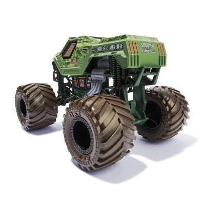 Monster Jam, Official Soldier Fortune Monster Truck, Collector Die-Cast Vehicle, 1:24 Scale, Kids Toys for Boys and Girls Ages 3 and up