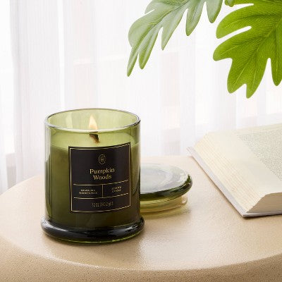 Wooden Wick Pumpkin Woods Jar Candle 12oz - Threshold