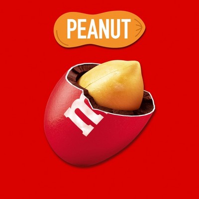 M&M's Peanut Chocolate Christmas Candy Cane - 1.74oz