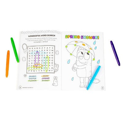 Bluey Colortivity: Happy Easter, Bluey! - (Color & Activity with Twistable Crayons) by Editors of Studio Fun International (Paperback)