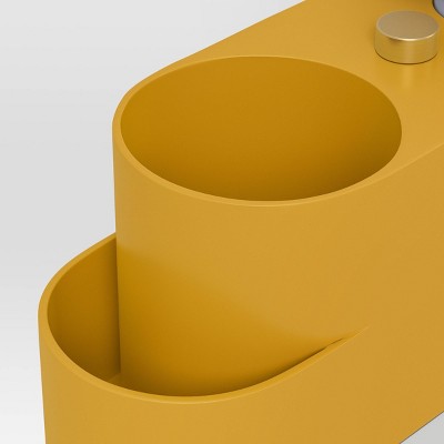 Orb Shade Organizer Novelty Table Lamp Mustard - Room Essentials