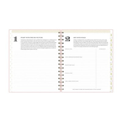 Blue Sky Day Designer 2026 Weekly/Monthly Faux Leather Hardcover Planning Calendar 7"x9" Blush