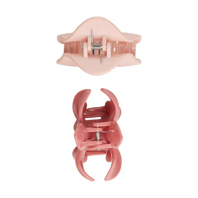 Goody Medium Fashion Claw Clips - 2ct: Hair Styling, For All Hair Types, Acrylic Material
