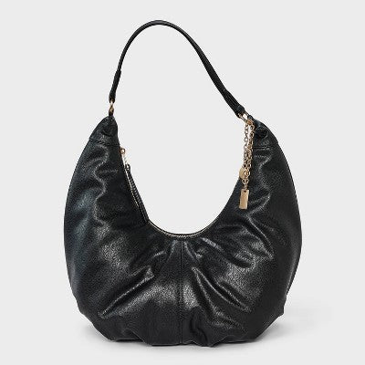 Oversized Crescent Shoulder Bag - Universal Thread Black