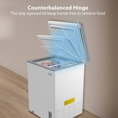 Midea 5.1 cu ft Chest Freezer White (LOCAL PICKUP ONLY)