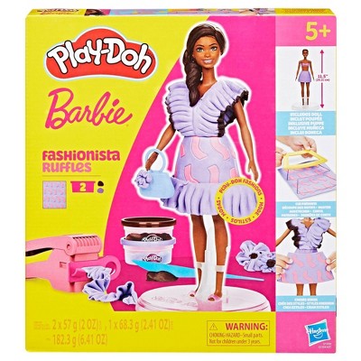 Play-Doh Barbie Fashionista Ruffles Designer Doll Set