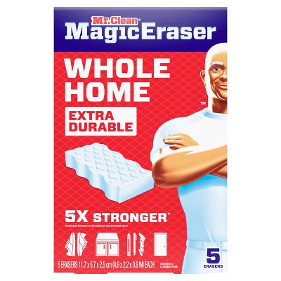 Mr. Clean Unscented Magic Eraser Whole Home Extra Durable Multi-Purpose Cleaner - 5ct