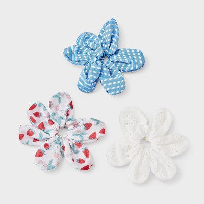 Girls' 3pk Flower Shaped Strawberry Twister Set - Cat & Jack