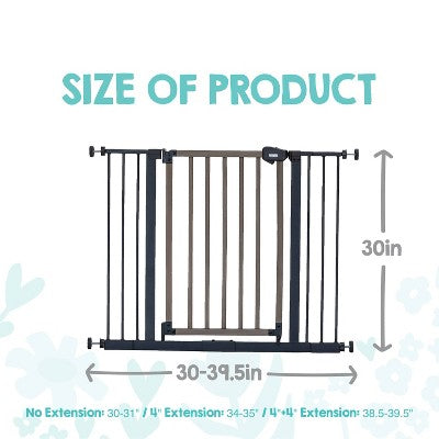Regalo Heritage & Home Multi-Style Safety Gate: Metal, Pressure-Mounted, 21 Inches Height (LOCAL PICKUP ONLY)