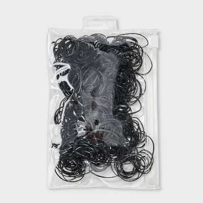 Kids' Medium Polybands - 500pc - Black - Cat & Jack