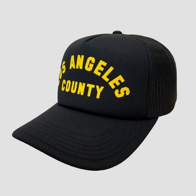 Mighty Fine Los Angeles County Trucker Hat - Black