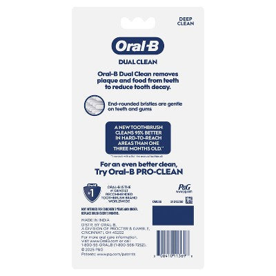 Oral-B Dual Clean Toothbrush - Medium - 6ct