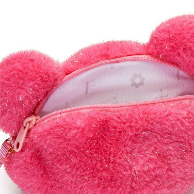 FAO Schwarz Cliqs Plush Bear Purse
