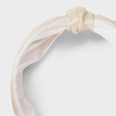 Organza Top Knot Headband - A New Day Ivory