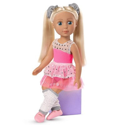 Glitter Girls 14-inch Doll in Ballerina Outfit Christa: Articulated Fashion Doll with Blonde Hair & Blue Eyes