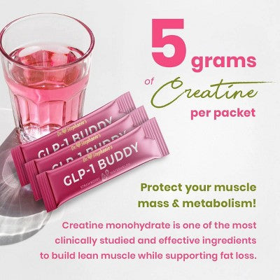 Dr. Stephanie's GLP-1 Buddy Vitamin + Creatine Drink Mix for GLP-1 Users - 12ct