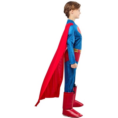 DC Comics Kids' Superman Halloween Light-Up Costume Jumpsuit L