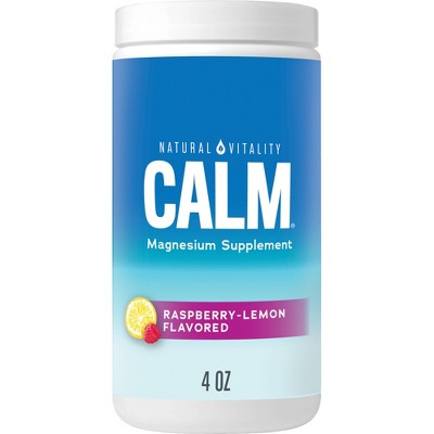Natural Calm Mineral Supplement Powder - Raspberry Lemon - 4oz EXP: 04/2027 AFTER