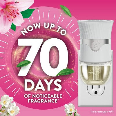 Air Wick Scented Oil Air Fresheners Morning Lily & White Flowers - 2ct