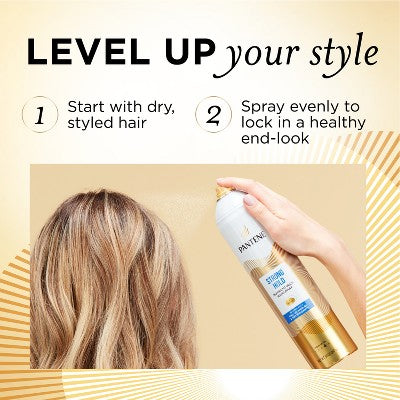 Pantene Strong L4 Aero Spray 14 fl oz: Hair Styling, Securing Hair, Aerosol, Floral Scent